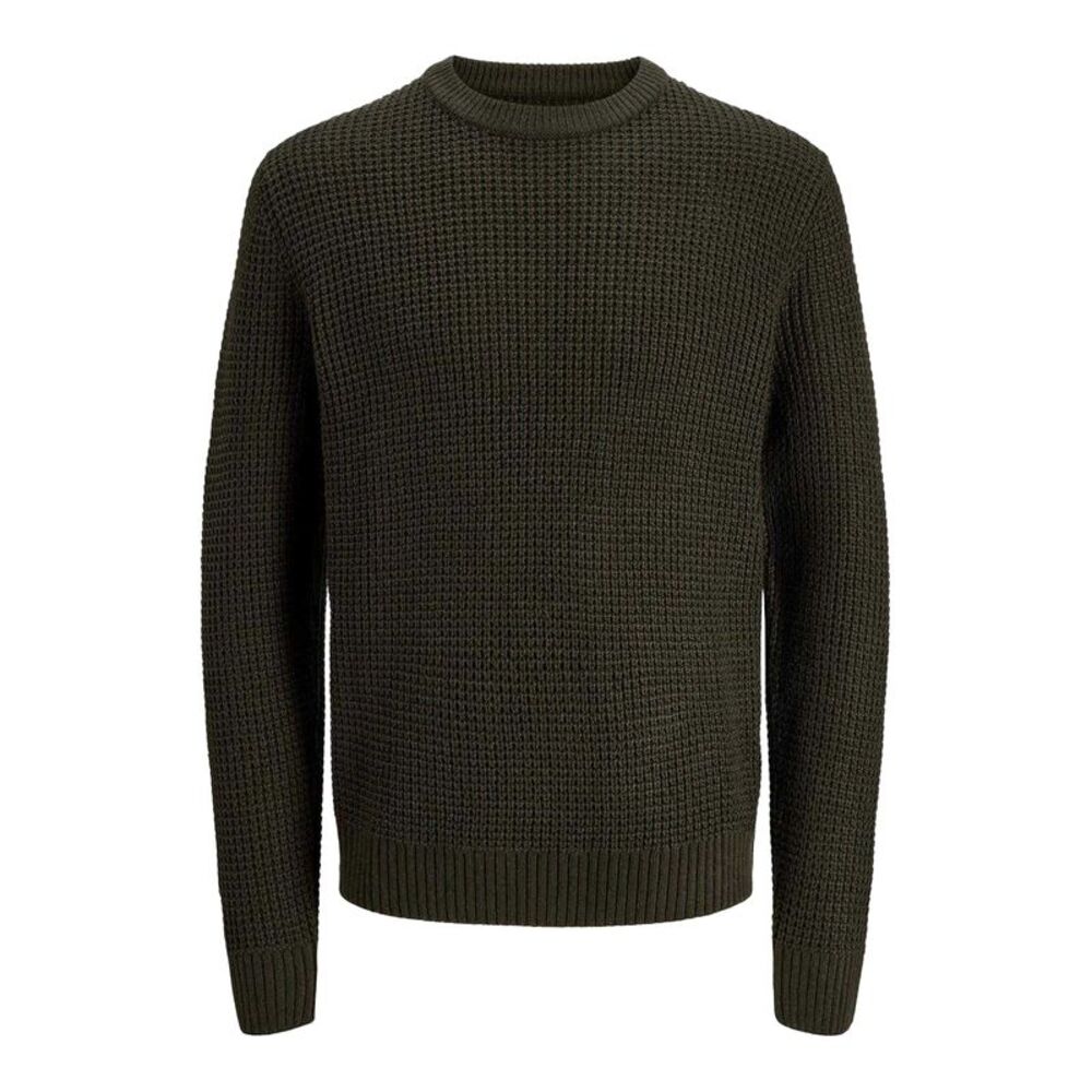Jack And Jones Mens Textured Long-Sleeved Sweater / Rosin